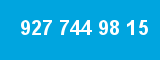 927 744 98 15 927 744 98 15